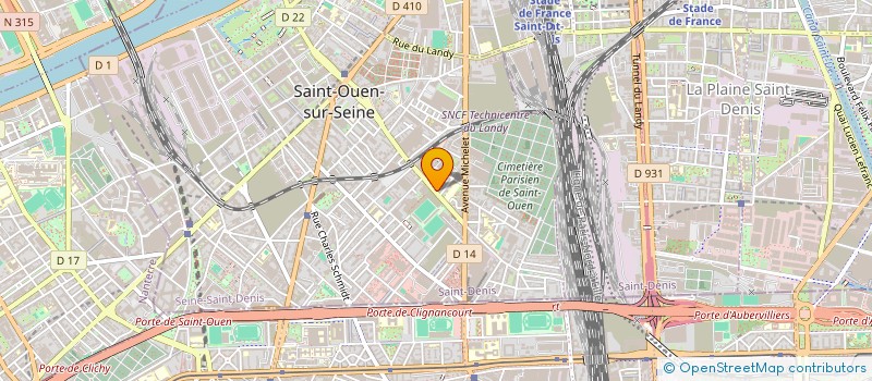 localisation de l'entreprise MONSIEUR SALEM HACHOUF  SAINT-OUEN-SUR-SEINE