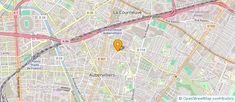 localisation de l'entreprise MONSIEUR SALEM HAMIANE  AUBERVILLIERS