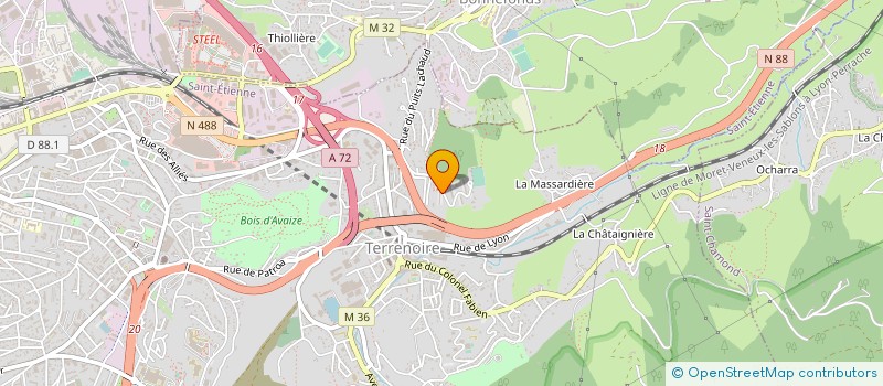 localisation de l'entreprise MONSIEUR SALEM MAOUDJ  SAINT-ETIENNE