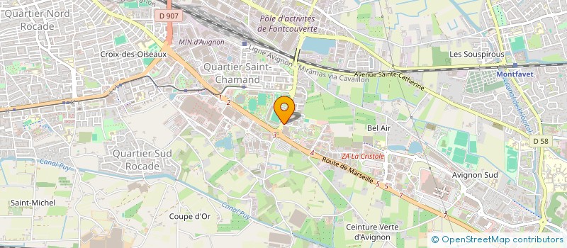 localisation de l'entreprise MONSIEUR SALEM MOUNADI  AVIGNON