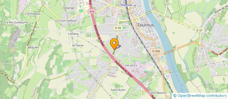 localisation de l'entreprise MONSIEUR SALEM YAGOUNI  TOURNUS