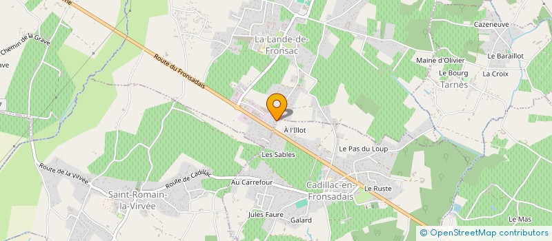 localisation de l'entreprise MONSIEUR SALERNE LEBON  LA LANDE-DE-FRONSAC