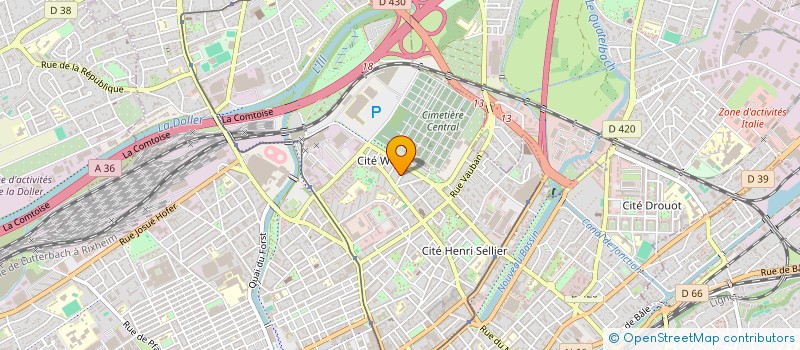 localisation de l'entreprise MONSIEUR SALIDIN BEKTESI  MULHOUSE