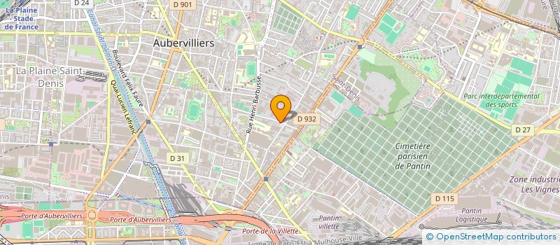 localisation de l'entreprise MONSIEUR SALIF CISSOKO  AUBERVILLIERS