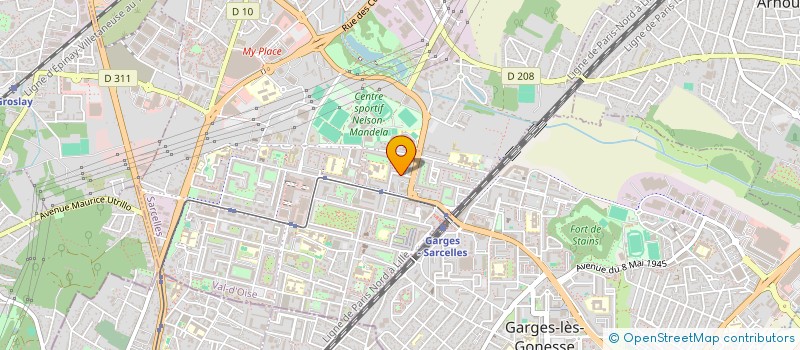 localisation de l'entreprise MONSIEUR SALIF DIABY  SARCELLES