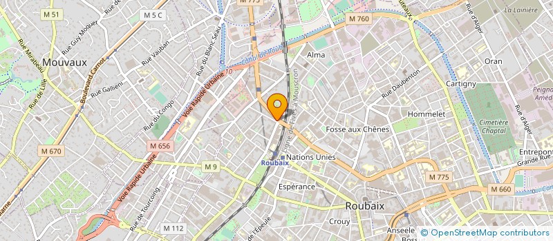 localisation de l'entreprise MONSIEUR SALIF DIAO à ROUBAIX