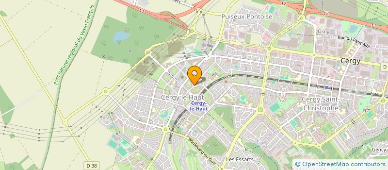 localisation de l'entreprise MONSIEUR SALIFOU NJOYA  CERGY