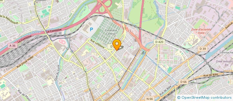 localisation de l'entreprise MONSIEUR SALIM ABDULLAH  MULHOUSE