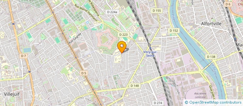 localisation de l'entreprise MONSIEUR SALIM ALI BENYAHIA  VITRY-SUR-SEINE