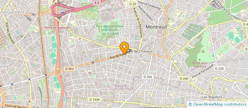 localisation de l'entreprise MONSIEUR SALIM ALLOUCHE à MONTREUIL