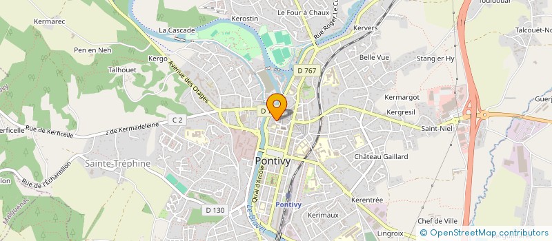 localisation de l'entreprise MONSIEUR SALIM AZIZ  PONTIVY