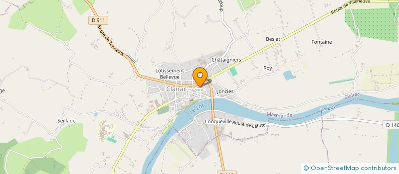 localisation de l'entreprise MONSIEUR SALIM BANNANI  CLAIRAC