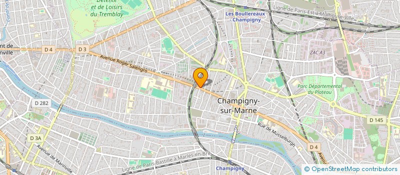 localisation de l'entreprise MONSIEUR SALIM BELHADJ à CHAMPIGNY-SUR-MARNE