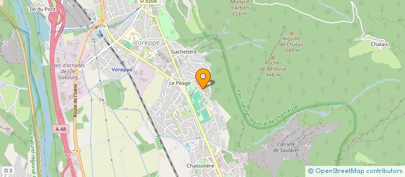 localisation de l'entreprise MONSIEUR SALIM BELHEDLI  VOIRON