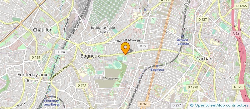 localisation de l'entreprise MONSIEUR SALIM BEN HAMOUDA à BAGNEUX