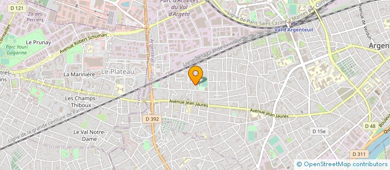 localisation de l'entreprise MONSIEUR SALIM BENSTITI  ARGENTEUIL