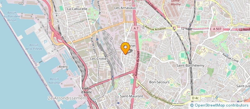localisation de l'entreprise MONSIEUR SALIM BOUBERKA à MARSEILLE
