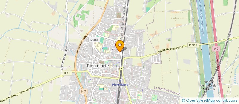 localisation de l'entreprise MONSIEUR SALIM BOUIKEROUANE  PIERRELATTE