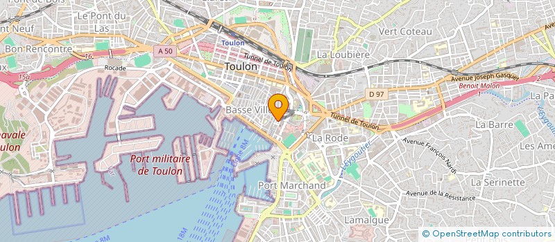 localisation de l'entreprise MONSIEUR SALIM BOUROUBI  TOULON