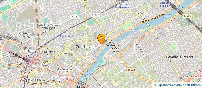 localisation de l'entreprise MONSIEUR SALIM CHEMLOUL  COURBEVOIE