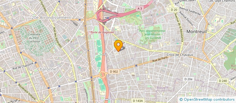 localisation de l'entreprise MONSIEUR SALIM DRAME à BAGNOLET