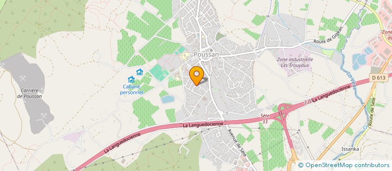 localisation de l'entreprise MONSIEUR SALIM FELKAOUI  POUSSAN