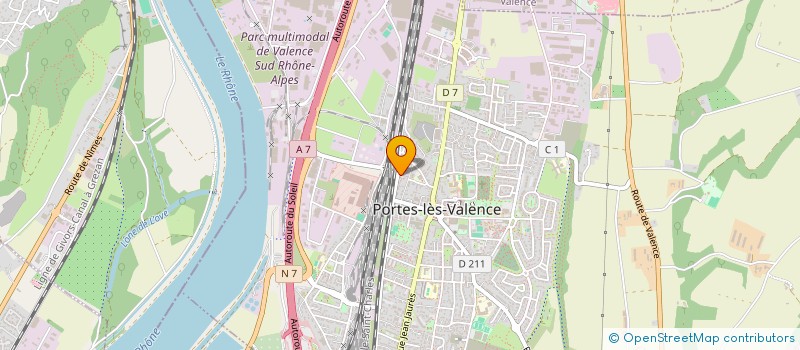 localisation de l'entreprise MONSIEUR SALIM HADJAZ  PORTES-LES-VALENCE