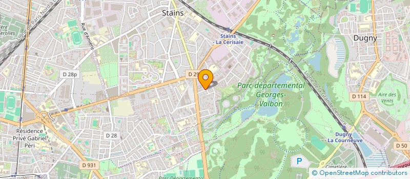 localisation de l'entreprise MONSIEUR SALIM HALLICHE  STAINS
