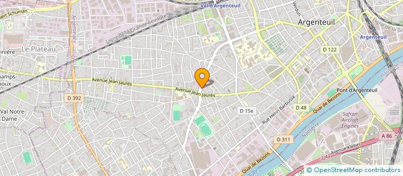 localisation de l'entreprise MONSIEUR SALIM HAMIN  ARGENTEUIL