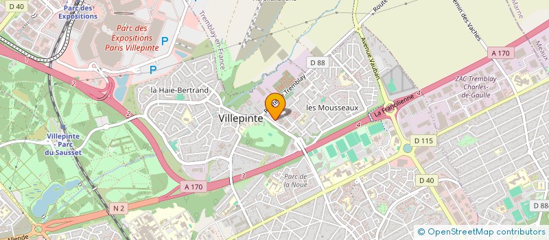 localisation de l'entreprise MONSIEUR SALIM HAMITOUCHE  VILLEPINTE