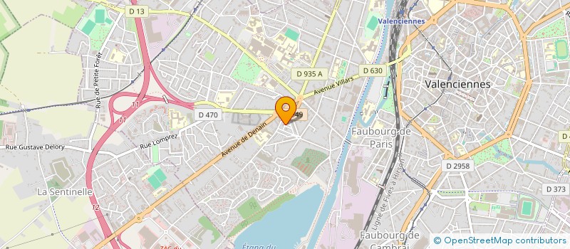 localisation de l'entreprise MONSIEUR SALIM JABOU  VALENCIENNES