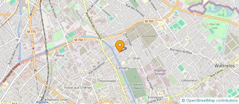 localisation de l'entreprise MONSIEUR SALIM KHALDOUNE  ROUBAIX