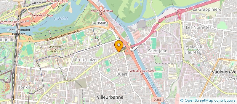 localisation de l'entreprise MONSIEUR SALIM KIROUANI  VILLEURBANNE