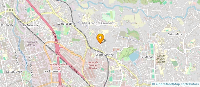 localisation de l'entreprise MONSIEUR SALIM LAKHDARI  MARSEILLE 14EME