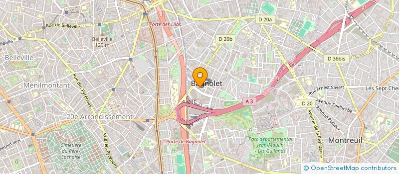 localisation de l'entreprise MONSIEUR SALIM MAMOUNI à BAGNOLET