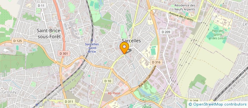 localisation de l'entreprise MONSIEUR SALIM MERABET à SARCELLES