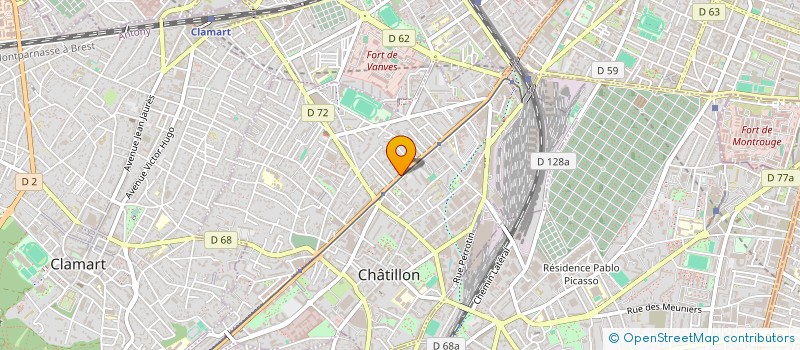 localisation de l'entreprise MONSIEUR SALIM METIDJI  CHATILLON