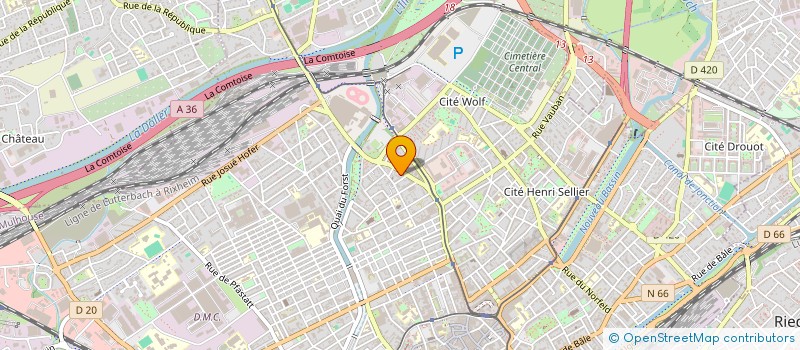 localisation de l'entreprise MONSIEUR SALIM OZEN  MULHOUSE