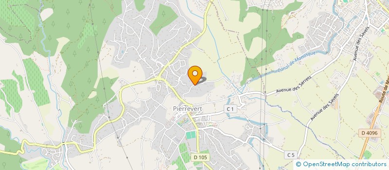 localisation de l'entreprise MONSIEUR SALIM REGADE  PIERREVERT