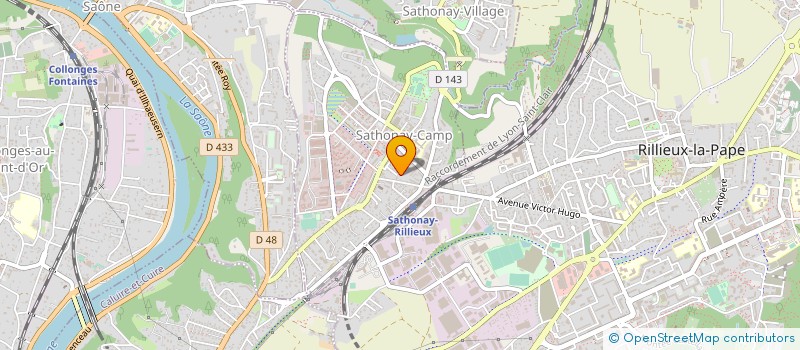 localisation de l'entreprise MONSIEUR SALIM SAADI  SATHONAY-CAMP