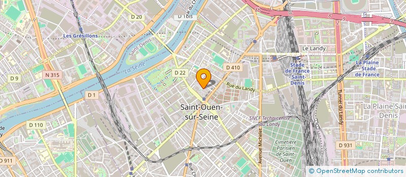 localisation de l'entreprise MONSIEUR SALIM SADAOUI  SAINT-OUEN-SUR-SEINE