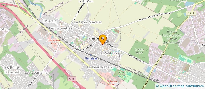 localisation de l'entreprise MONSIEUR SALIM SEKOUR  PIERRELAYE