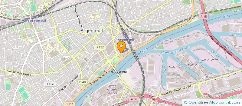 localisation de l'entreprise MONSIEUR SALIMOU DIAOUNE  ARGENTEUIL