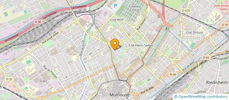 localisation de l'entreprise MONSIEUR SALIMOU DRAME  MULHOUSE