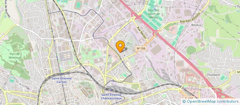 localisation de l'entreprise MONSIEUR SALIMOU DRAME  SAINT-ETIENNE