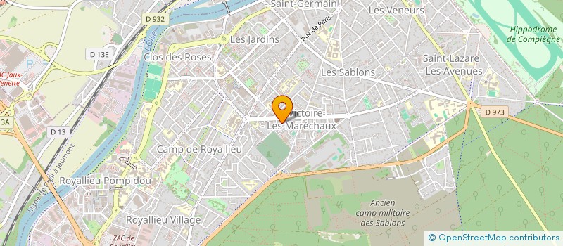 localisation de l'entreprise MONSIEUR SALIMOU SIMAGA  COMPIEGNE