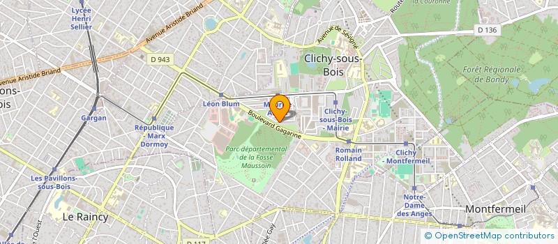 localisation de l'entreprise MONSIEUR SALIOU BANKOLE OLYMPIO à CLICHY-SOUS-BOIS