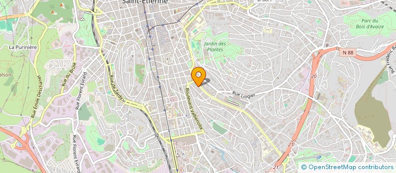 localisation de l'entreprise MONSIEUR SALIOU DIALLO  SAINT-ETIENNE