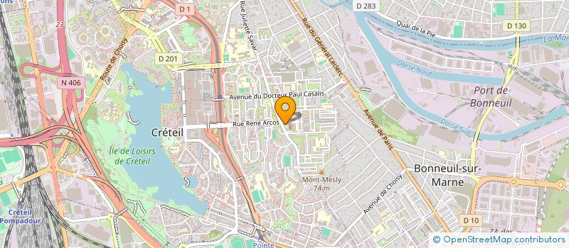 localisation de l'entreprise MONSIEUR SALIOU GUEYE  CRETEIL