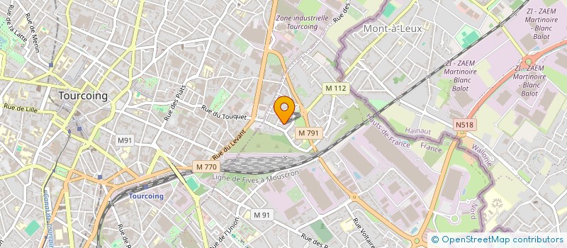 localisation de l'entreprise MONSIEUR SALIOU SOW  WATTRELOS